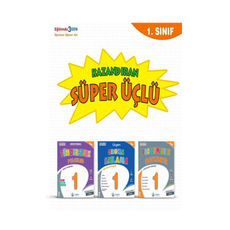 1.SINIF - SÜPER ÜÇLÜ - Kazandıran Kitaplar