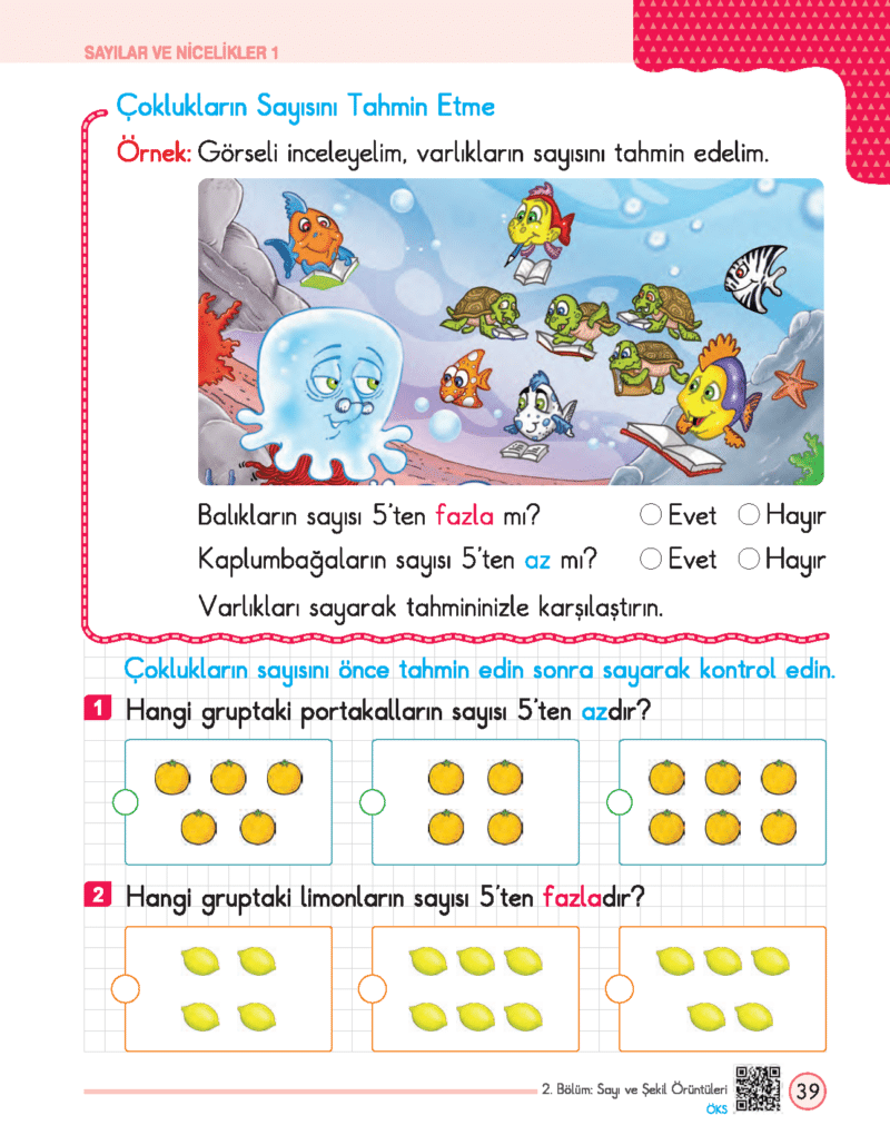 1.SINIF - Problemlerle Matematik - Görsel 5