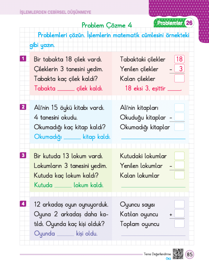 1.SINIF - Problemlerle Matematik - Görsel 6