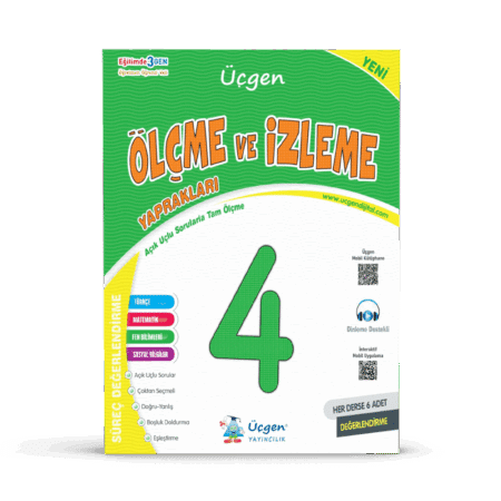 4.SINIF – SÜREÇ ve ÖLÇME DEĞERLENDİRME – Sınav Kitabı – Her Ders için 6 Sınav – Tam Ölçme Yaprakları