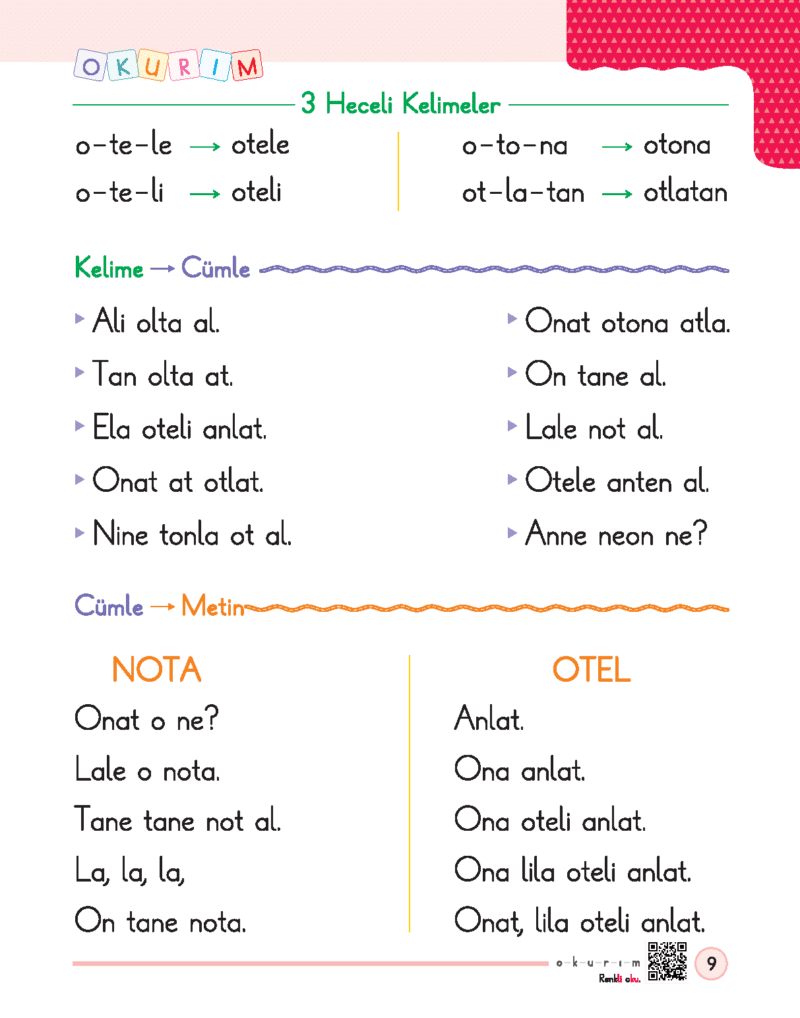 1.Sınıf Okuma Yazma Seti - Heceden Metne Anlamlı Okuyorum - Görsel 3