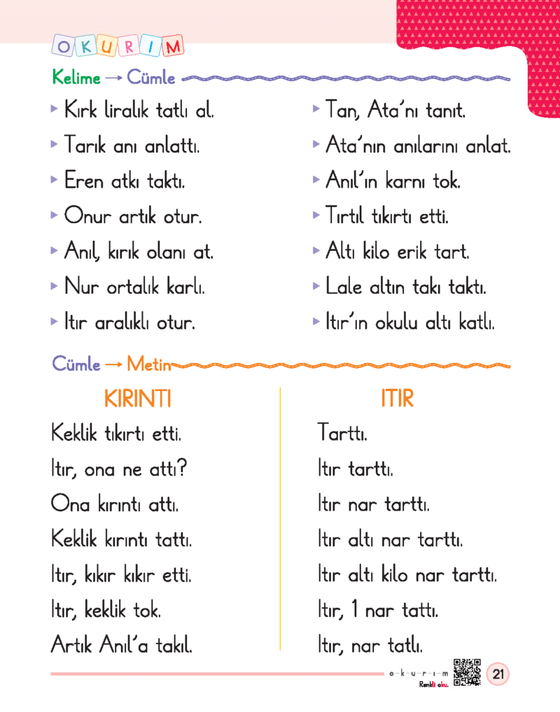 1.Sınıf Okuma Yazma Seti - Heceden Metne Anlamlı Okuyorum - Görsel 5
