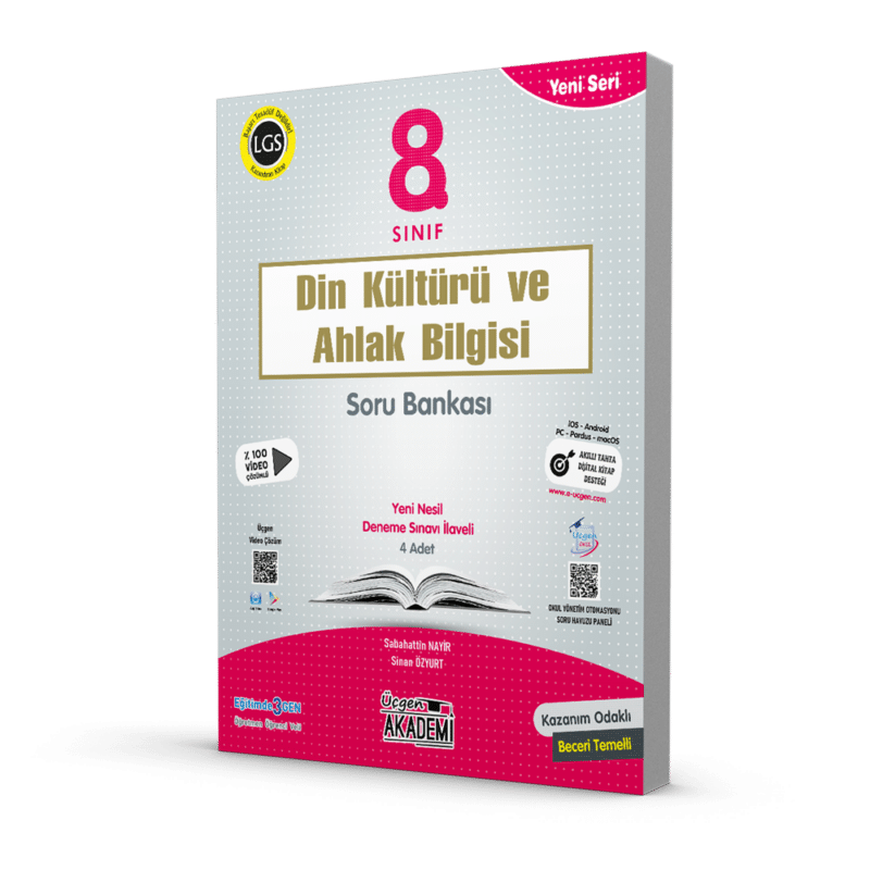 8.SINIF - DİN KÜLTÜRÜ ve AHLAK BİLGİSİ - Soru Bankası + 4 Deneme Sınavı İlaveli