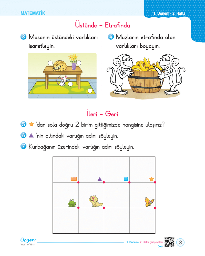 1.Sınıf - Hafta Sonu - 1. Dönem - Ödev ve Çalışma Yaprakları 18 Hafta - Görsel 5