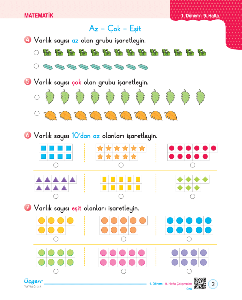 1.Sınıf - Hafta Sonu - 1. Dönem - Ödev ve Çalışma Yaprakları 18 Hafta - Görsel 6