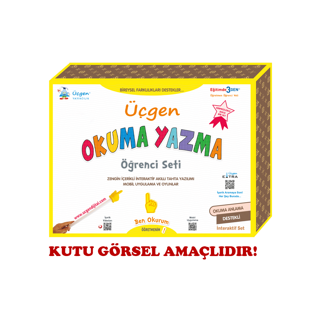 1. Sınıf - Üçgen Okuma Yazma Seti 2025