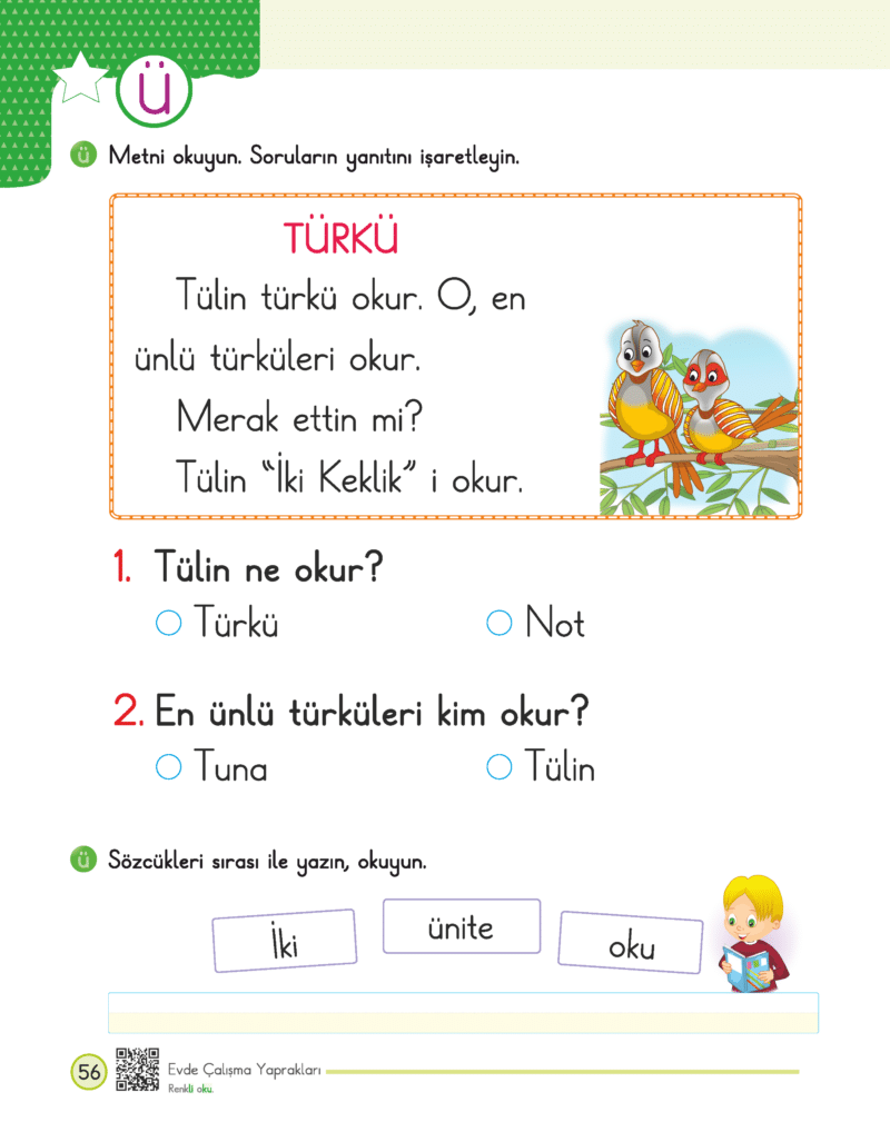 1. Sınıf Okuma Yazma Seti – Evde Çalışma Yaprakları - Görsel 5