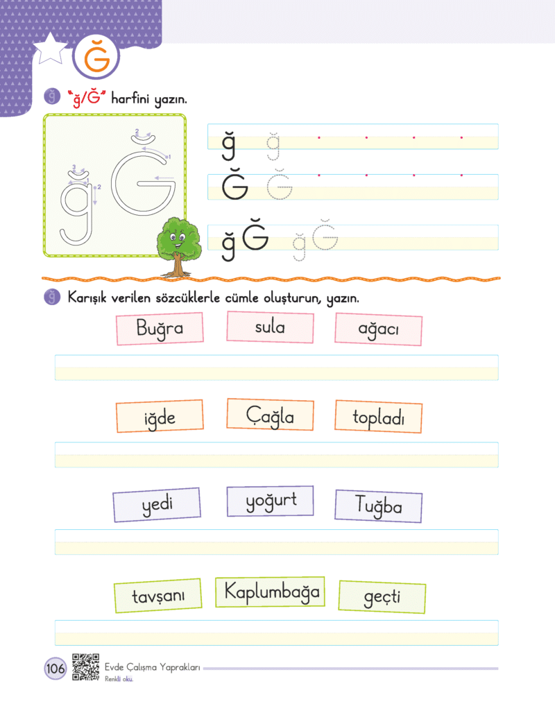 1. Sınıf Okuma Yazma Seti – Evde Çalışma Yaprakları - Görsel 8