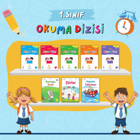 1. Sınıf Okuma Yazma Seti - Okuma Dizisi 8 Kitap