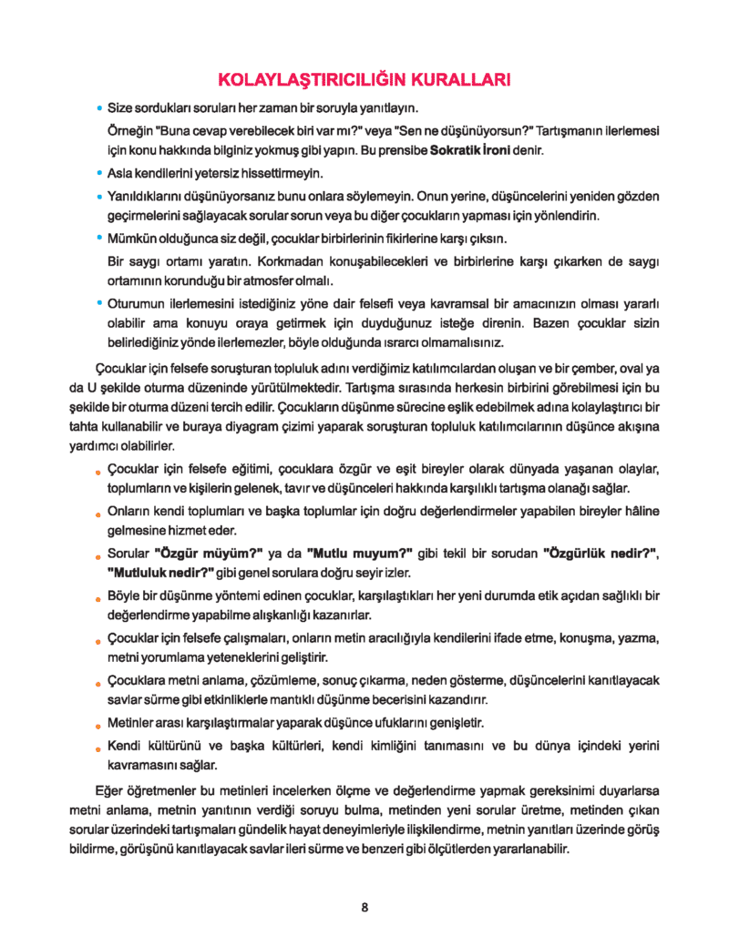 2. Sınıf - Felsefe Atölyesi - P4C Öğretmen Kılavuzu - Görsel 4