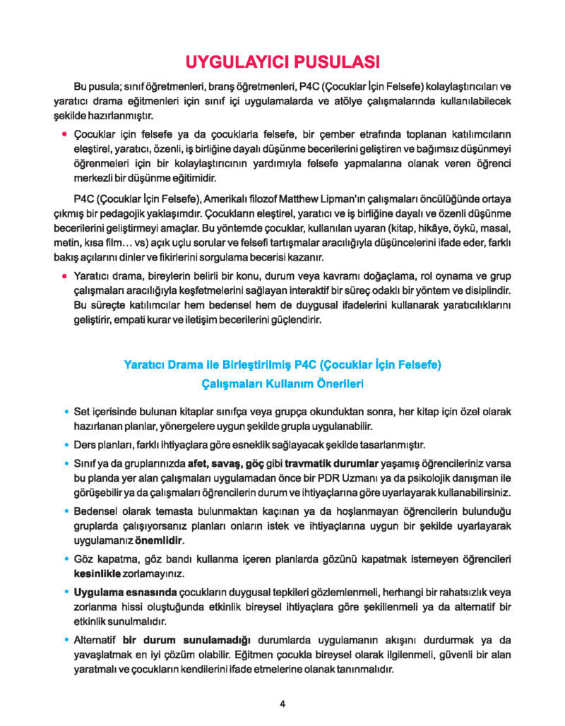 4. Sınıf - İlham Veren Öyküler - P4C Öğretmen Kılavuzu - Görsel 2