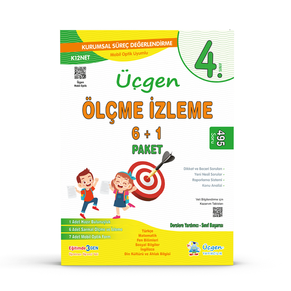 4. Sınıf - PAKET DENEME 7 li + Üçgen Mobil Optik