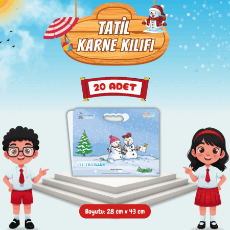 Tatil Karne Kılıfı - Kış Temalı 3 - Kardan Adamlar (20'li Set)