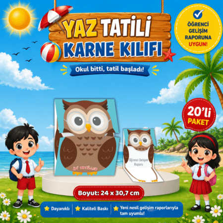 BAYKUŞ - Gelişim Raporu Karne Kılıfı (20'li Set)
