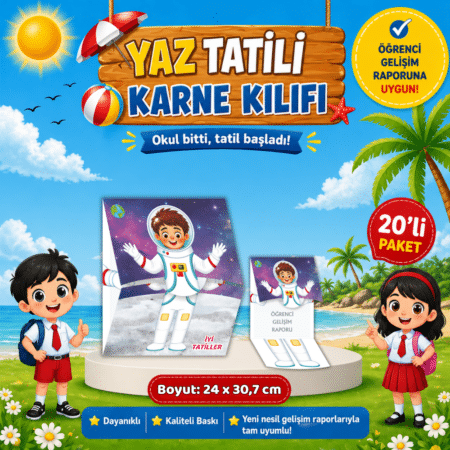 UZAY - Gelişim Raporu Karne Kılıfı (20'li Set)